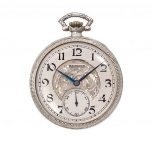 Hamilton, 14k “Byron” Case Style Sterling Silver Dial High-Grade Cal. 920 circa 1923