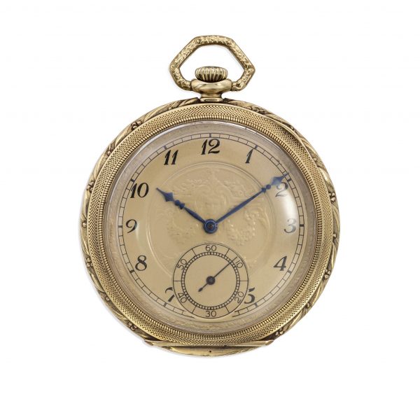 Orion, Swiss Dress Pocket Watch 14k Green Gold circa 1928